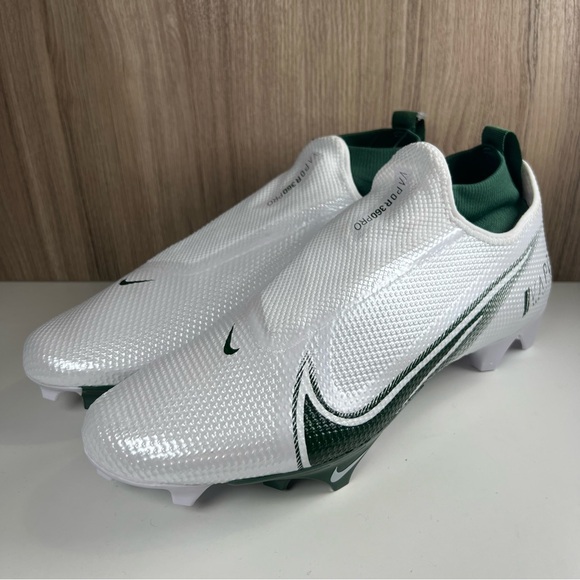 Nike Vapor Edge Pro 360 White Green Football Cleats CV6345-103 Men’s Size 12 - Picture 7 of 11